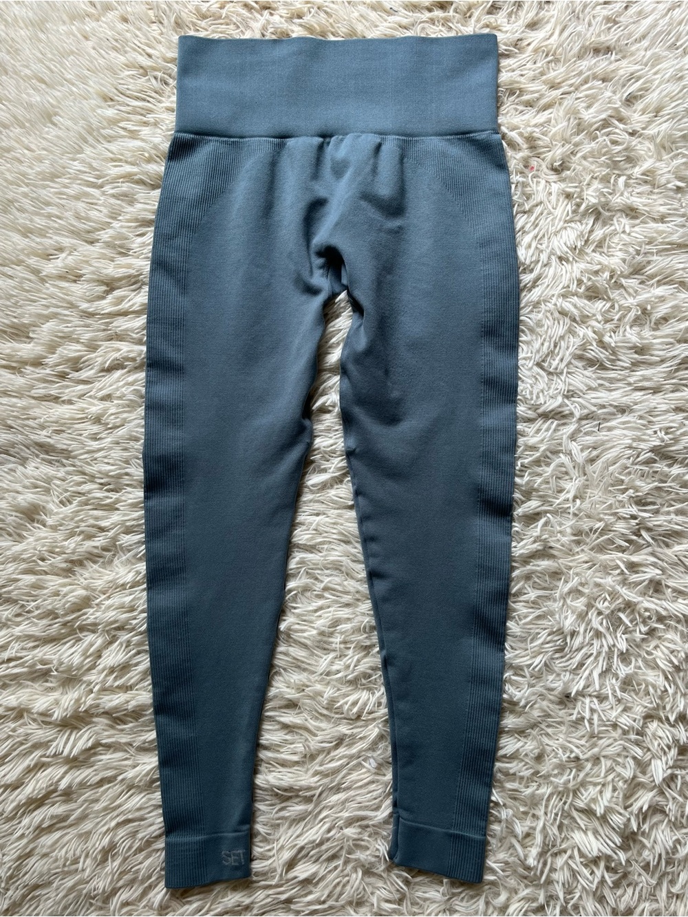 Set Active Leggings Blue Size Medium - Picture 2 of 9